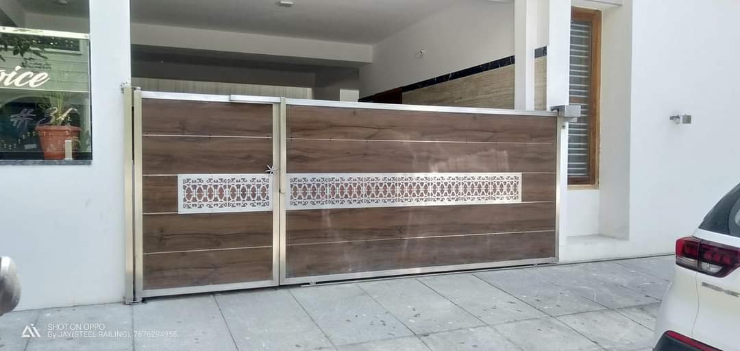 Custom driveway gate fabrication