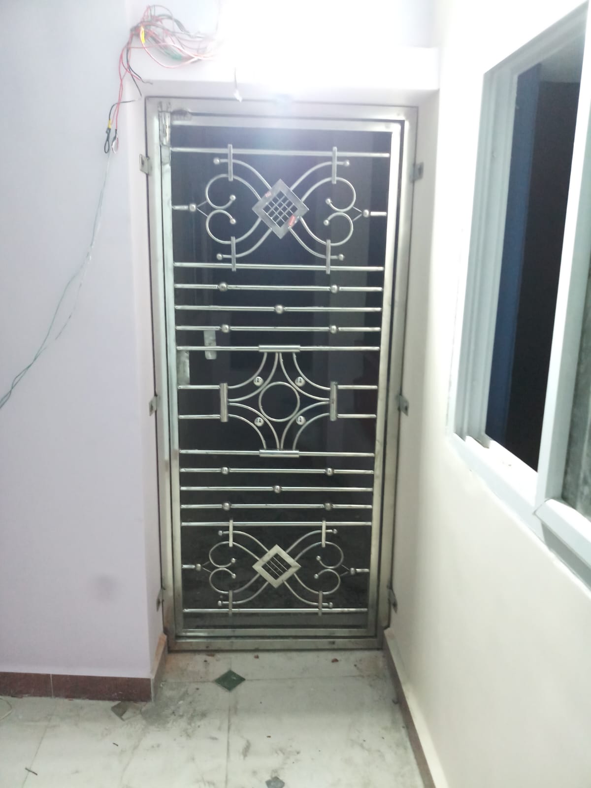 Ornate steel gate and grill work