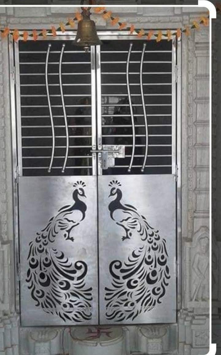 Custom decorative steel grill design